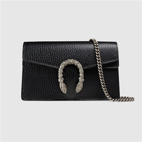 gucci super mini dionysus black|Black Leather Dionysus Super Mini Bag .